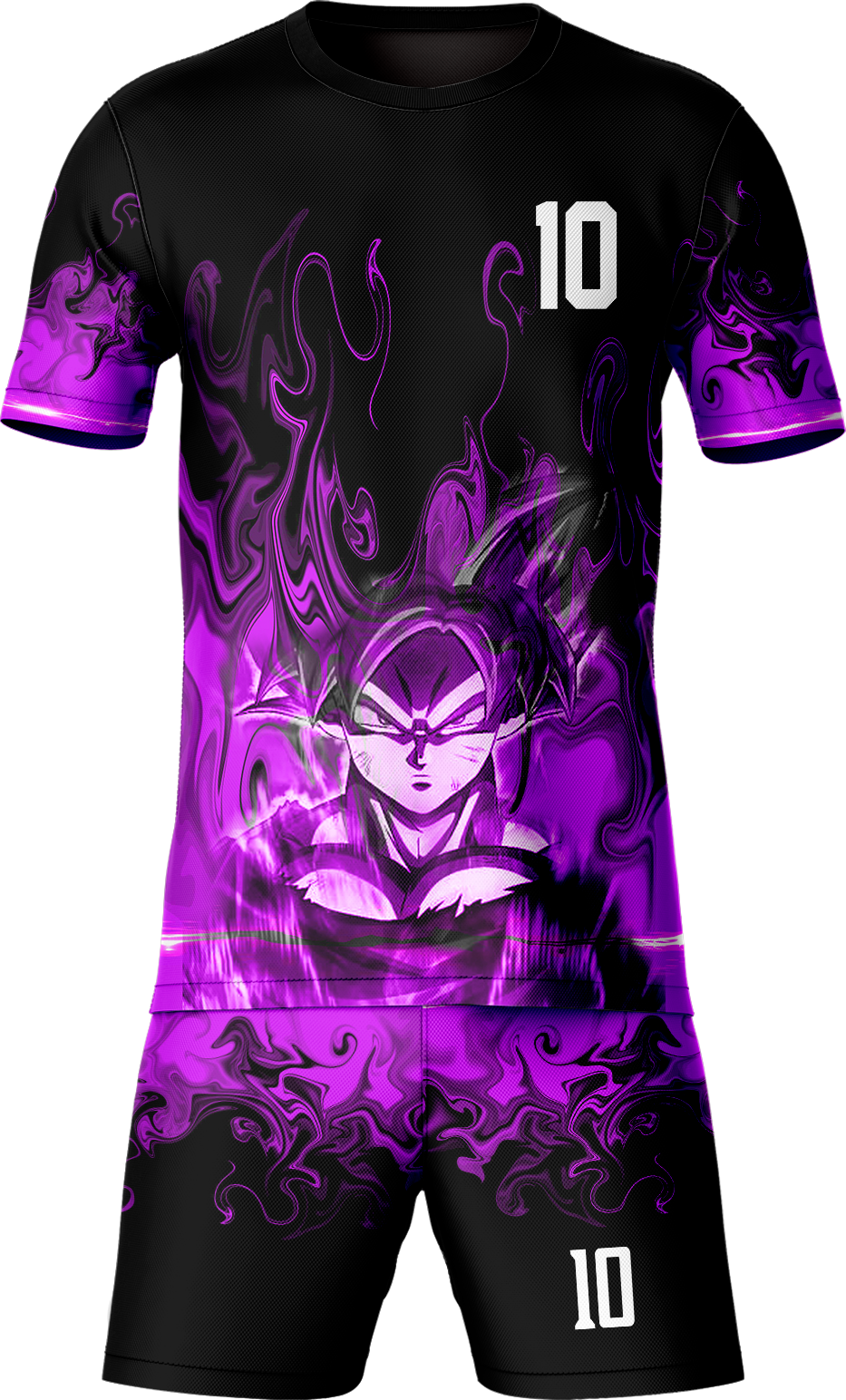 UNIFORME DE FÚTBOL GOKU BLACK DRAGON BALL SUPER CON PANTALONETA
